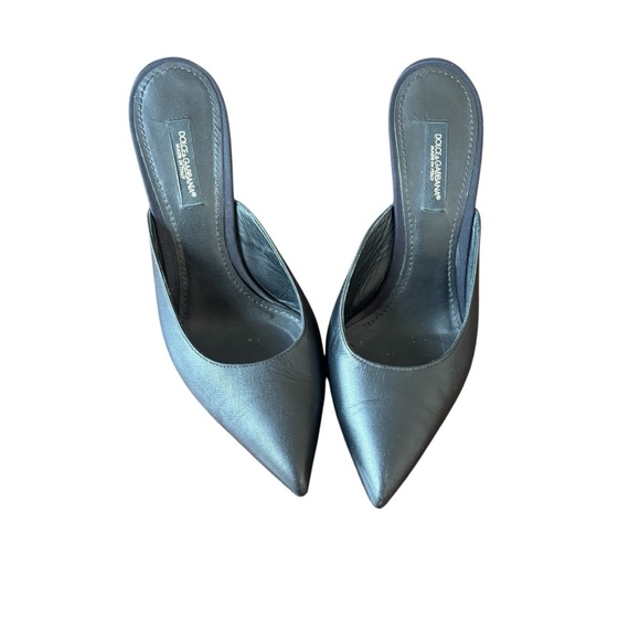 Dolce & Gabbana Shoes - Dolce & Gabbana Women's Black Leather Mules Size 6